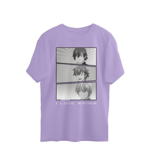 I love Manga Oversized Tee For Men - Image 7