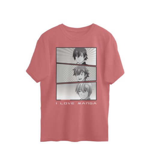 I love Manga Oversized Tee For Men - Image 5