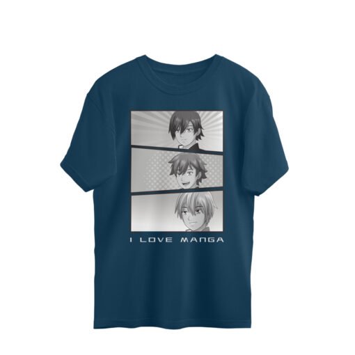 I love Manga Oversized Tee For Men - Image 9