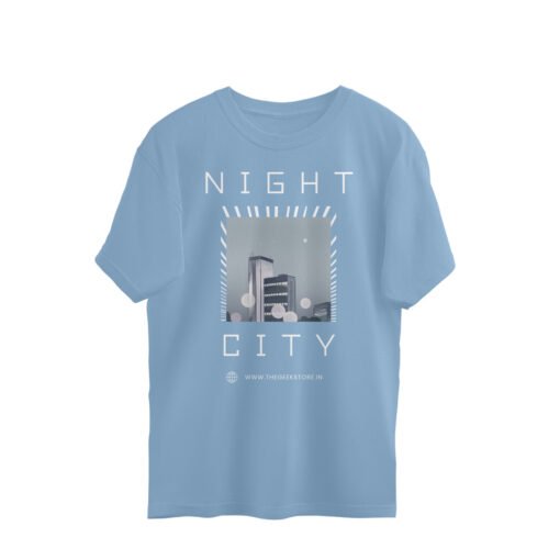 Night city Oversized Tee For Men