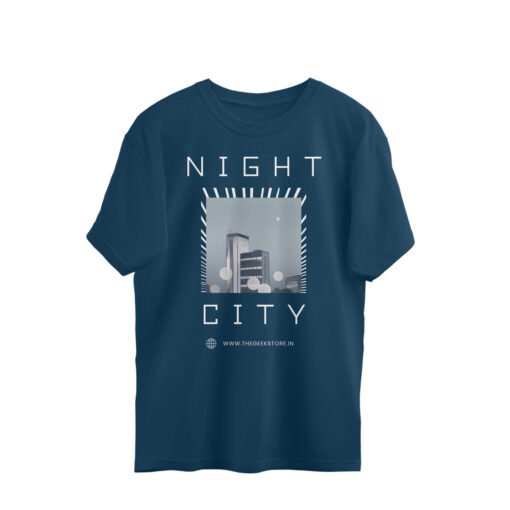 Night city Oversized Tee For Men - Image 9