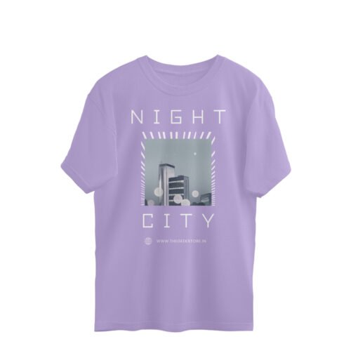Night city Oversized Tee For Men - Image 7