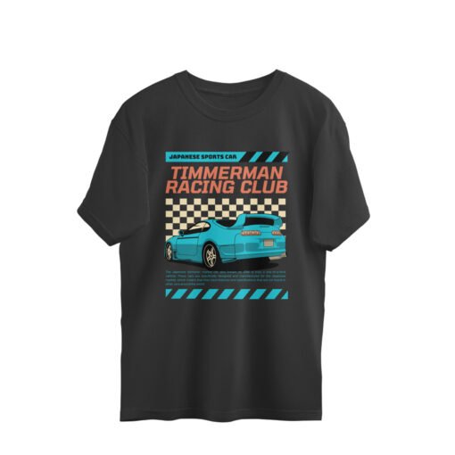 Japanese Racing Club Oversized Tee for Men - Image 3