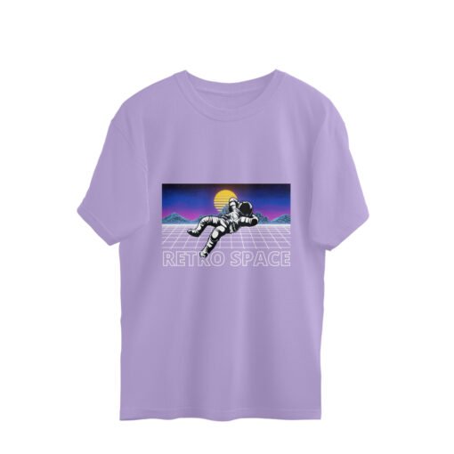 Retro in Space Oversized Tee For Men - Image 7