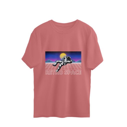 Retro in Space Oversized Tee For Men - Image 5