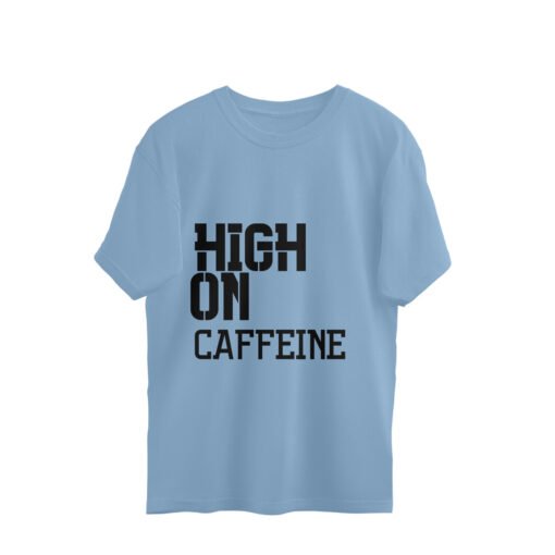 High on Caffeine Oversized Tee for Men - Image 5