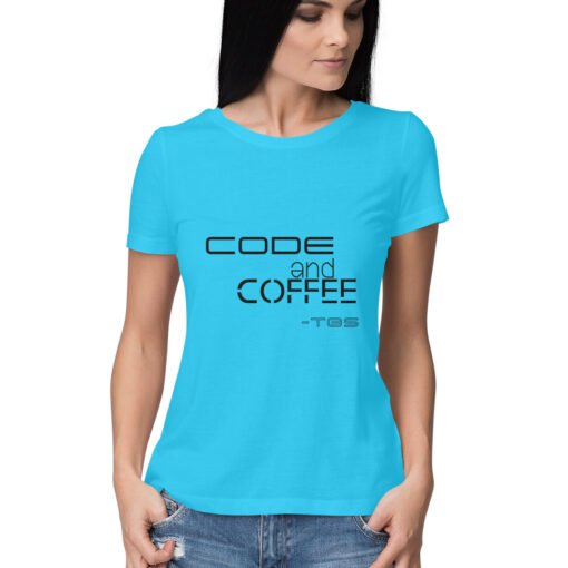 Code and Coffee T-Shirt For Women - Image 3