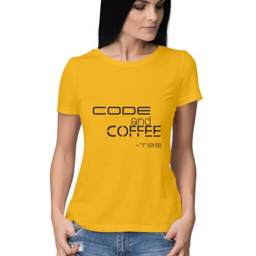 Code and Coffee T-Shirt For Women - Image 15