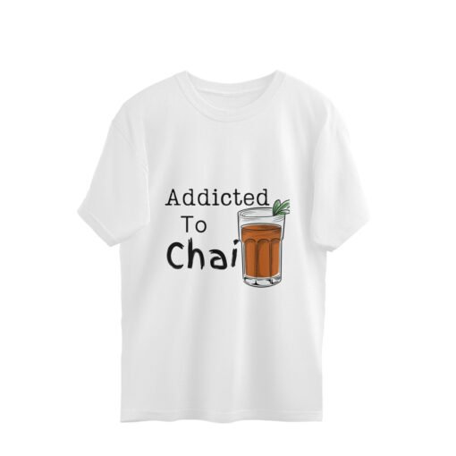 Addicted to Chai Oversized Tee For Men - Image 5